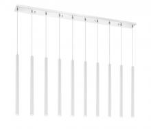  917MP24-WH-LED-10LCH - 10 Light Linear Chandelier