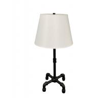  ST650-BLK - Studio Industrial Black Table Lamp With Fabric Shade