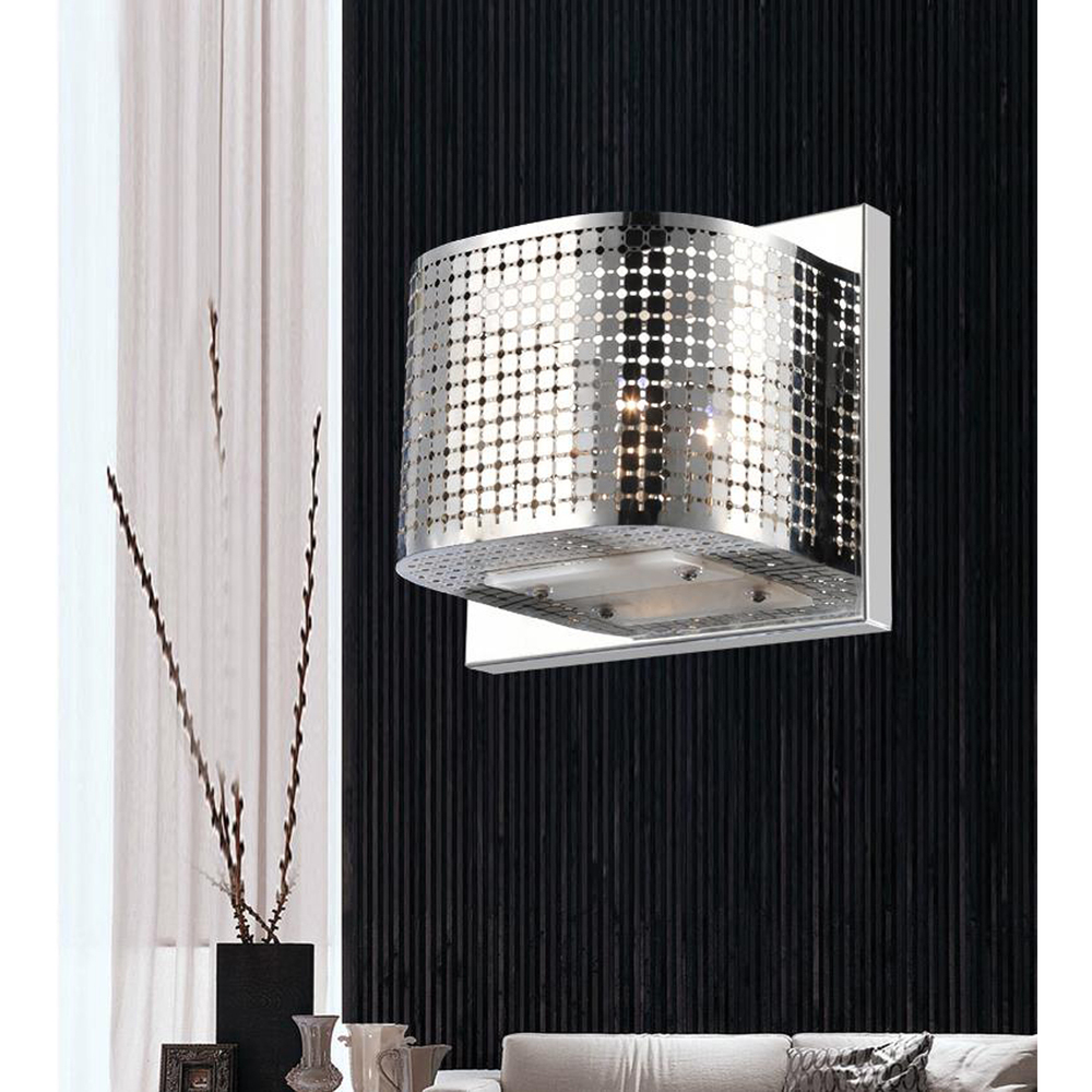 Orbit 1 Light Wall Sconce With Chrome Finish