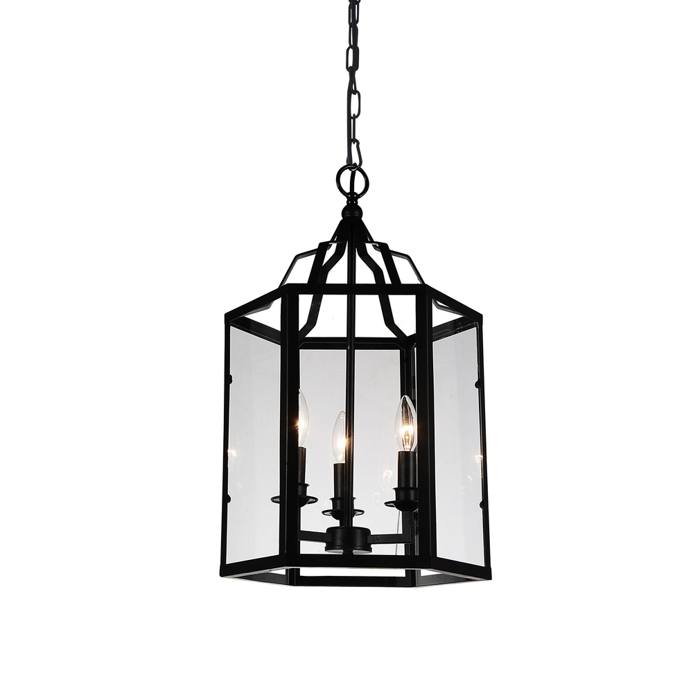 Desire 3 Light Up Chandelier With Black Finish