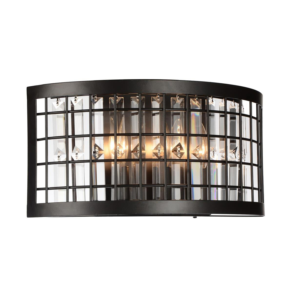 Meghna 3 Light Wall Sconce With Brown Finish