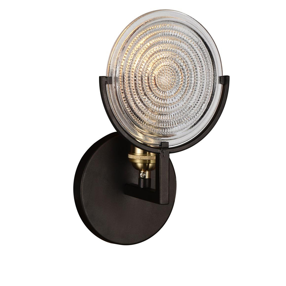 Bhima 1 Light Wall Sconce With Brown Finish