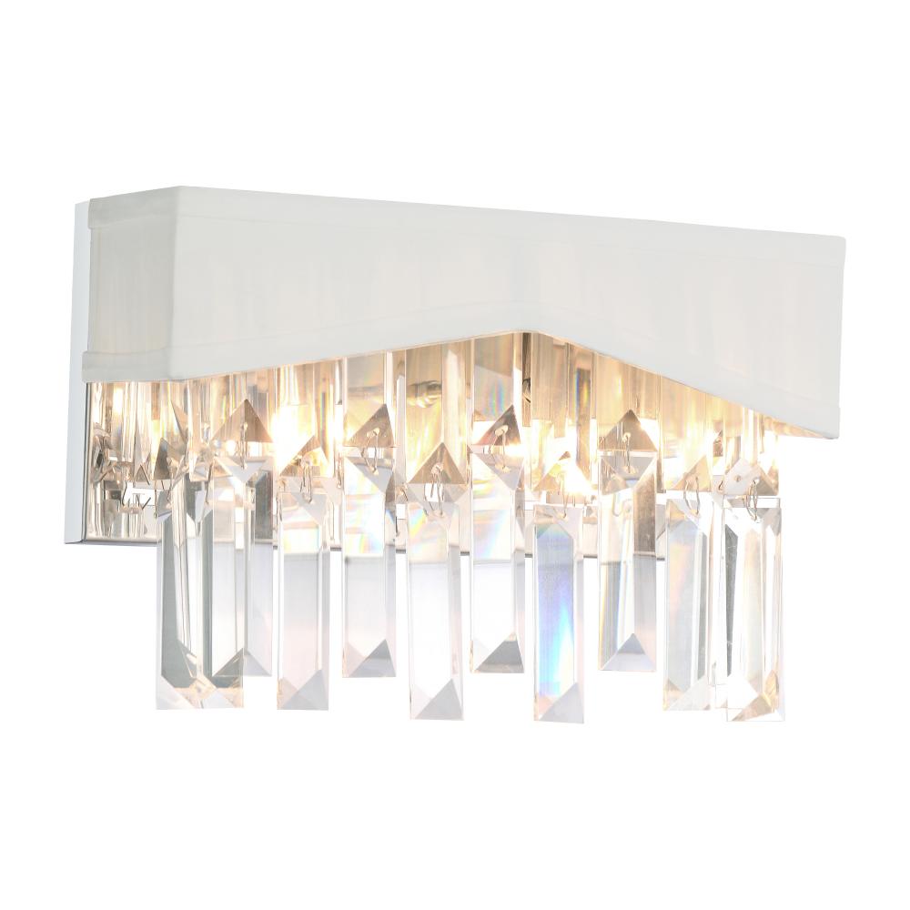 Havely 2 Light Wall Sconce With Chrome Finish