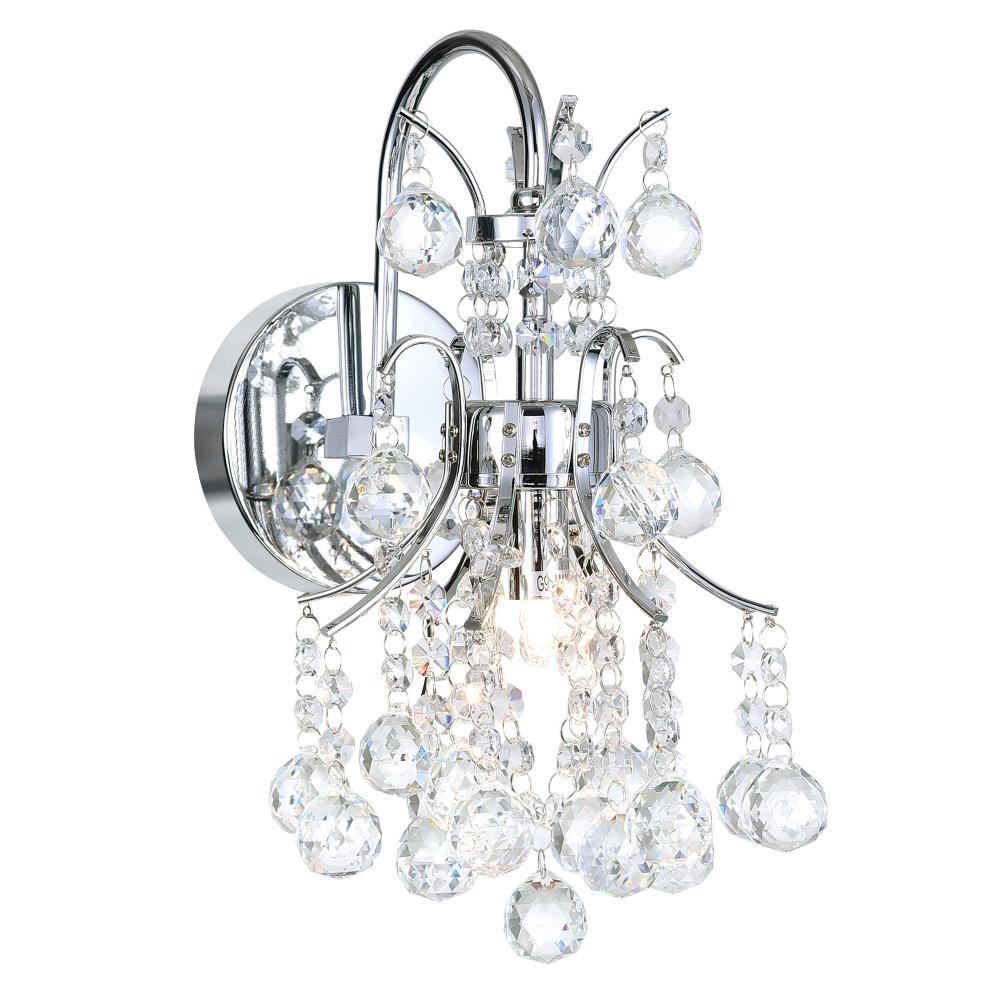 Princess 1 Light Wall Sconce With Chrome Finish