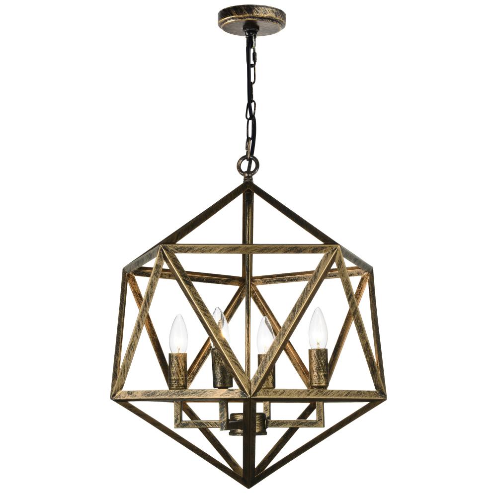 Amazon 4 Light Up Pendant With Antique forged copper Finish