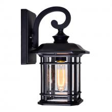  0411W8-1-101 - Blackburn 1 Light Outdoor Black Wall Lantern