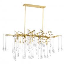  1094P47-10-620 - Anita 10 Light Chandelier With Gold Leaf Finish