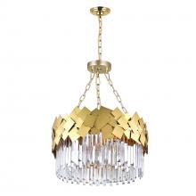  1100P24-6-169 - Panache 6 Light Down Chandelier With Medallion Gold Finish