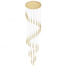  1103P40-36-602 - Andes LED Multi Light Pendant With Satin Gold Finish