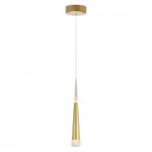  1103P5-1-602 - Andes LED Down Mini Pendant With Satin Gold Finish