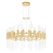  1120P32-72-602 - Orgue 72 Light Chandelier With Satin Gold Finish