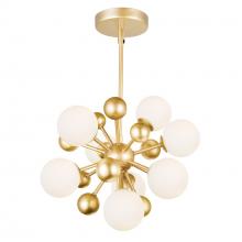  1125P16-8-268 - Element 8 Light Chandelier With Sun Gold Finish