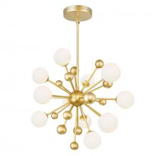  1125P24-11-268 - Element 11 Light Chandelier With Sun Gold Finish