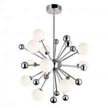  1125P24-11-613 - Element 11 Light Chandelier With Polished Nickel Finish