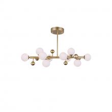  1125P36-10-268 - Element 10 Light Chandelier With Sun Gold Finish