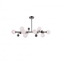  1125P36-10-613 - Element 10 Light Chandelier With Polished Nickel Finish