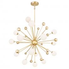  1125P39-17-268 - Element 17 Light Chandelier With Sun Gold Finish