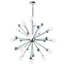  1125P39-17-613 - Element 17 Light Chandelier With Polished Nickel Finish