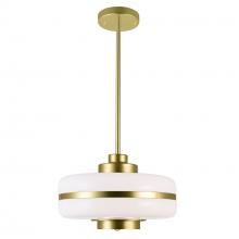  1143P12-1-270 - Elementary 1 Light Down Pendant With Pearl Gold Finish