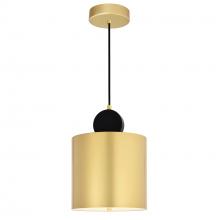  1156P9-625 - Saleen LED Mini Pendant With Sun Gold & Black Finish