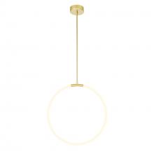  1273P24-1-602 - Hoops 1 Light LED Chandelier With Satin Gold Finish