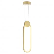  1297P4-1-602 - Pulley 4 in LED Satin Gold Mini Pendant