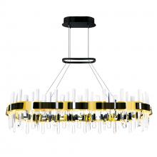  1592P43-612-RC - Aya LED Integrated Pearl Black Chandelier
