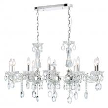 CWI Lighting 2016P37C-10 - Flawless 10 Light Up Chandelier With Chrome Finish