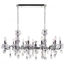  2016P46C-12 - Flawless 12 Light Up Chandelier With Chrome Finish