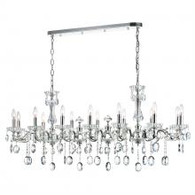  2016P54C-14 - Flawless 14 Light Up Chandelier With Chrome Finish