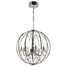  5025P34C-8 - Abia 8 Light Up Chandelier With Chrome Finish