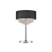  5443T14C (Black) - Dash 3 Light Table Lamp With Chrome Finish