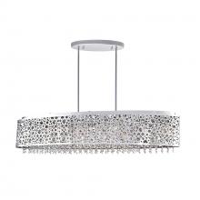 5536P46ST-O - Bubbles 16 Light Drum Shade Chandelier With Chrome Finish