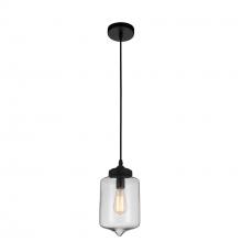 CWI Lighting 5570P7C - Clear - Glass 1 Light Down Mini Pendant With Clear Finish