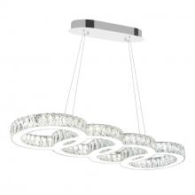  5629P33ST-O - Milan LED Chandelier With Chrome Finish