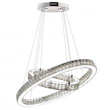  5635P27ST-2O (Clear) - Florence LED Chandelier With Chrome Finish
