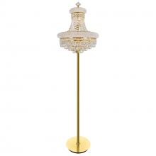 8001F18G - Empire 8 Light Floor Lamp With Gold Finish