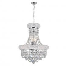  8001P14C - Empire 6 Light Chandelier With Chrome Finish