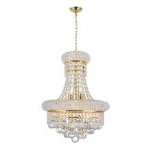 8001P14G - Empire 6 Light Chandelier With Gold Finish
