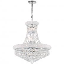  8001P20C - Empire 14 Light Down Chandelier With Chrome Finish