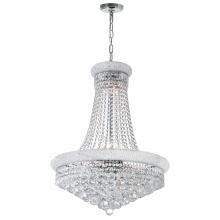  8001P24C - Empire 17 Light Down Chandelier With Chrome Finish