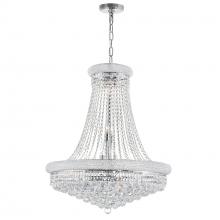  8001P28C - Empire 18 Light Down Chandelier With Chrome Finish