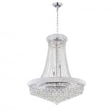  8001P32C - Empire 19 Light Down Chandelier With Chrome Finish