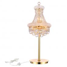  8001T14G - Empire 6 Light Table Lamp With Gold Finish