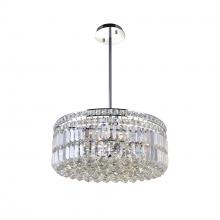  8006P20C-R - Colosseum 8 Light Down Chandelier With Chrome Finish