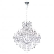 CWI Lighting 8318P50C-41 (Clear)-B - Maria Theresa 41 Light Up Chandelier With Chrome Finish