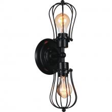  9610W6-2-101 - Tomaso 2 Light Wall Sconce With Black Finish