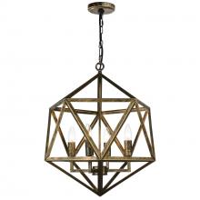  9641P20-4-128 - Amazon 4 Light Up Pendant With Antique forged copper Finish