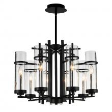  9827P26-8-101 - Sierra 8 Light Up Chandelier With Black Finish