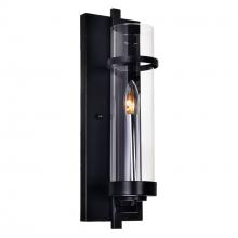  9827W5-1-101 - Sierra 1 Light Wall Sconce With Black Finish